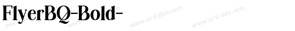 FlyerBQ-Bold字体转换