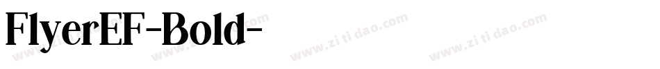 FlyerEF-Bold字体转换