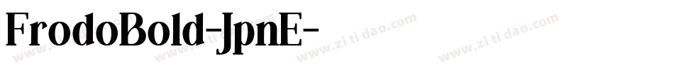 FrodoBold-JpnE字体转换