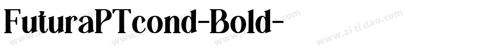 FuturaPTcond-Bold字体转换