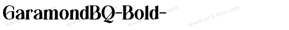 GaramondBQ-Bold字体转换