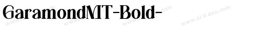 GaramondMT-Bold字体转换