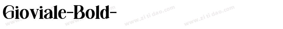 Gioviale-Bold字体转换