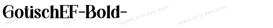 GotischEF-Bold字体转换