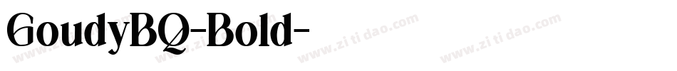 GoudyBQ-Bold字体转换