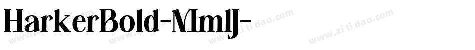 HarkerBold-MmlJ字体转换