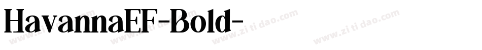 HavannaEF-Bold字体转换