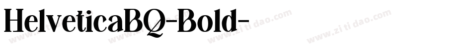 HelveticaBQ-Bold字体转换