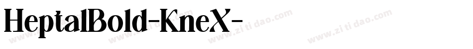 HeptalBold-KneX字体转换