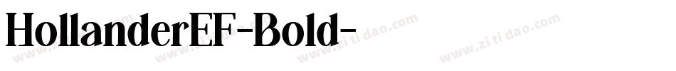 HollanderEF-Bold字体转换