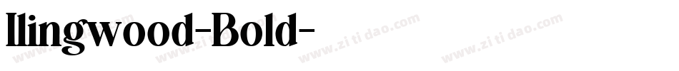 Ilingwood-Bold字体转换
