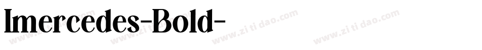 Imercedes-Bold字体转换
