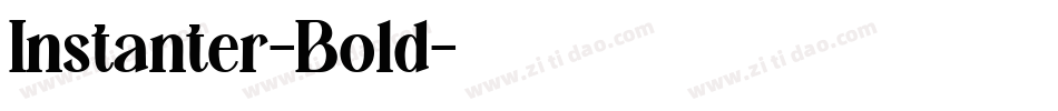 Instanter-Bold字体转换