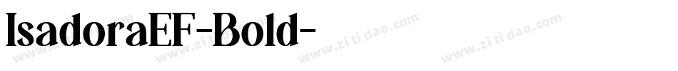 IsadoraEF-Bold字体转换
