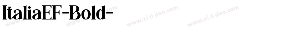 ItaliaEF-Bold字体转换