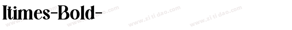 Itimes-Bold字体转换