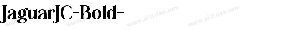 JaguarJC-Bold字体转换