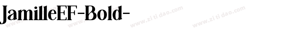 JamilleEF-Bold字体转换