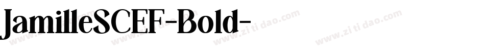 JamilleSCEF-Bold字体转换