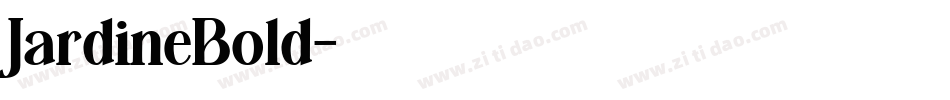 JardineBold字体转换
