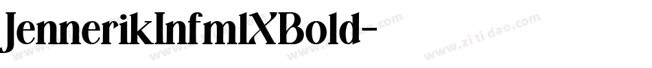 JennerikInfmlXBold字体转换