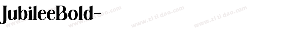 JubileeBold字体转换