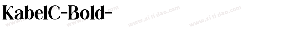 KabelC-Bold字体转换