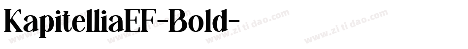 KapitelliaEF-Bold字体转换
