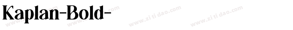 Kaplan-Bold字体转换