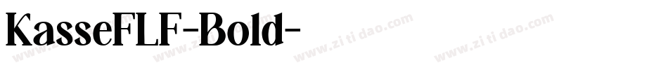 KasseFLF-Bold字体转换