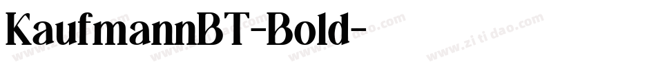 KaufmannBT-Bold字体转换
