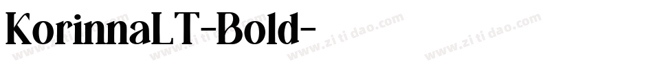 KorinnaLT-Bold字体转换 KorinnaLT-Bold字体转换