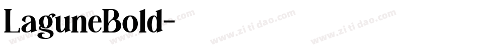 LaguneBold字体转换