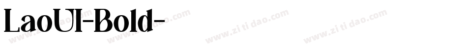 LaoUI-Bold字体转换