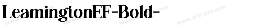 LeamingtonEF-Bold字体转换
