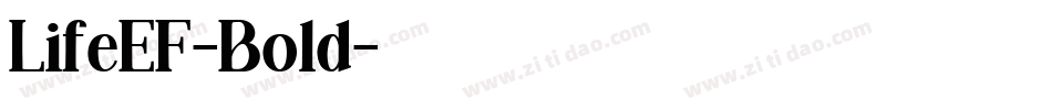 LifeEF-Bold字体转换