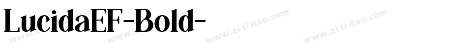LucidaEF-Bold字体转换