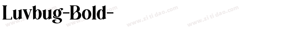 Luvbug-Bold字体转换