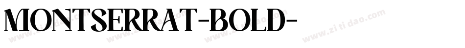 MONTSERRAT-BOLD字体转换