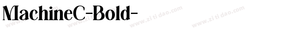 MachineC-Bold字体转换