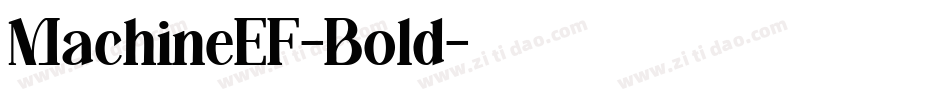 MachineEF-Bold字体转换