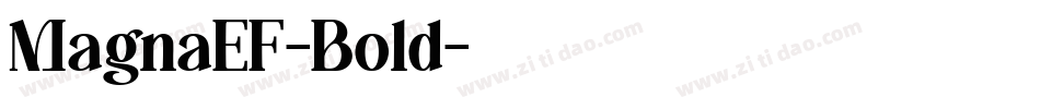 MagnaEF-Bold字体转换