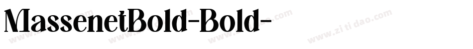 MassenetBold-Bold字体转换