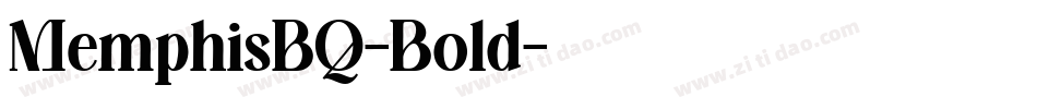 MemphisBQ-Bold字体转换