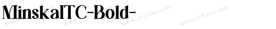 MinskaITC-Bold字体转换