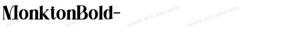 MonktonBold字体转换