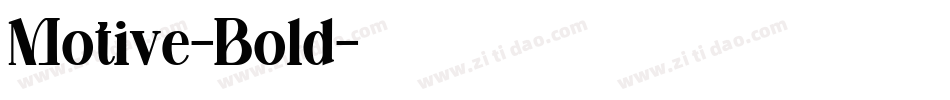 Motive-Bold字体转换