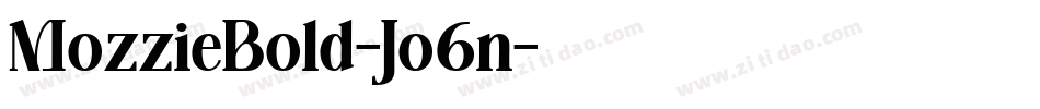 MozzieBold-Jo6n字体转换