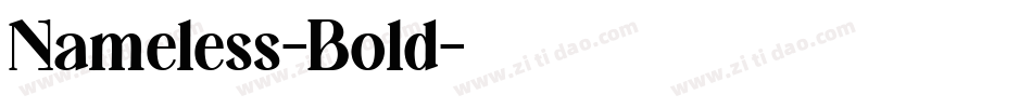 Nameless-Bold字体转换