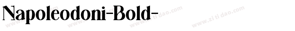 Napoleodoni-Bold字体转换